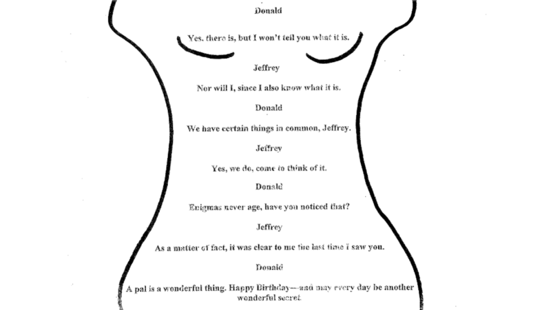 Democratas publicam suposta carta de Trump a Epstein com arte obscena