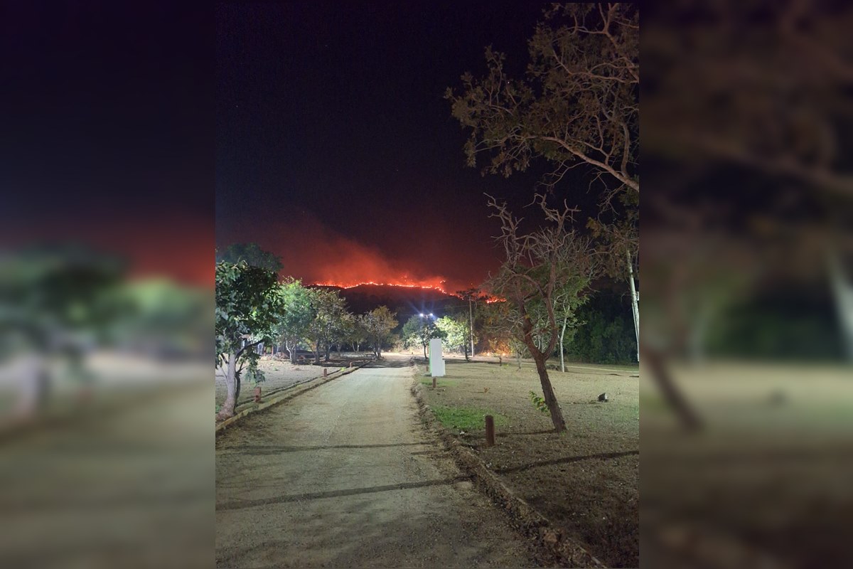Cachoeira é reaberta após bombeiros controlarem fogo em Pirenópolis