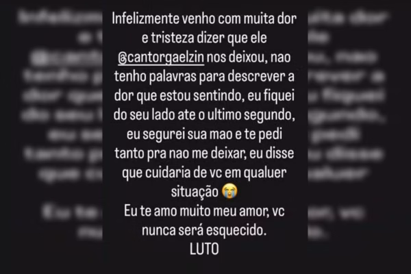“Até o último segundo”, diz marido de Gaelzin, cantor atropelado no DF