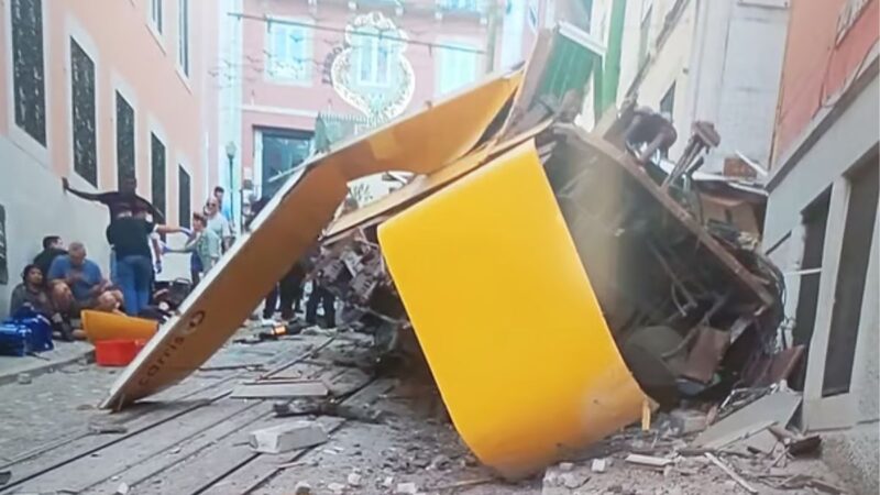 Elevador da Glória descarrila em Lisboa e deixa ao menos três mortos