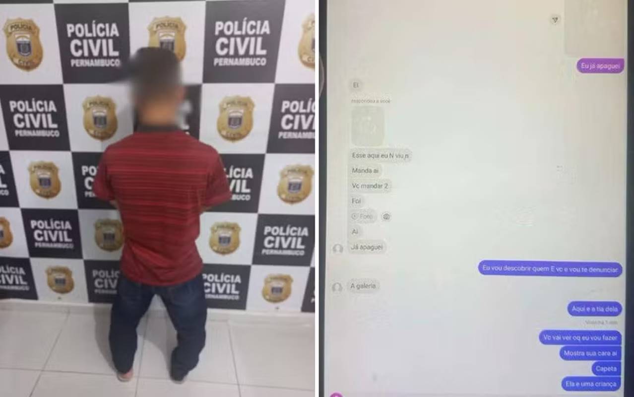 Homem é preso por ameaçar e assediar criança de 11 anos pela redes