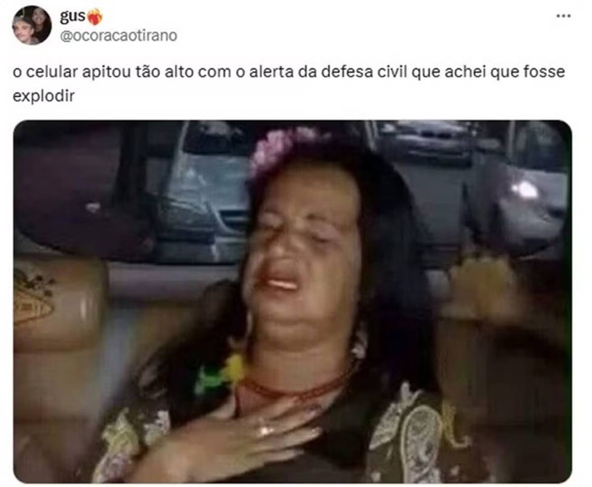 Alerta da Defesa Civil do DF vira meme: “Achei que era arrebatamento”