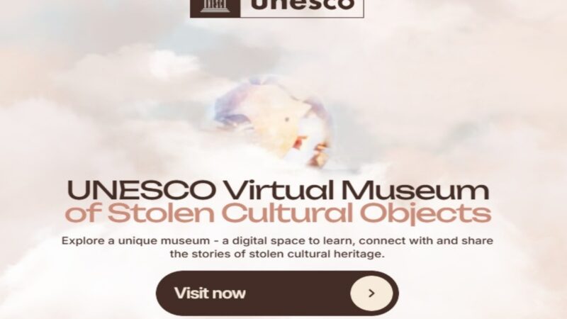 Unesco inaugura museu virtual com objetos roubados