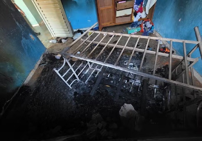 O homem de 27 anos que foi queimado pela companheira em Buritizeiro segue internado em estado gravíssimo