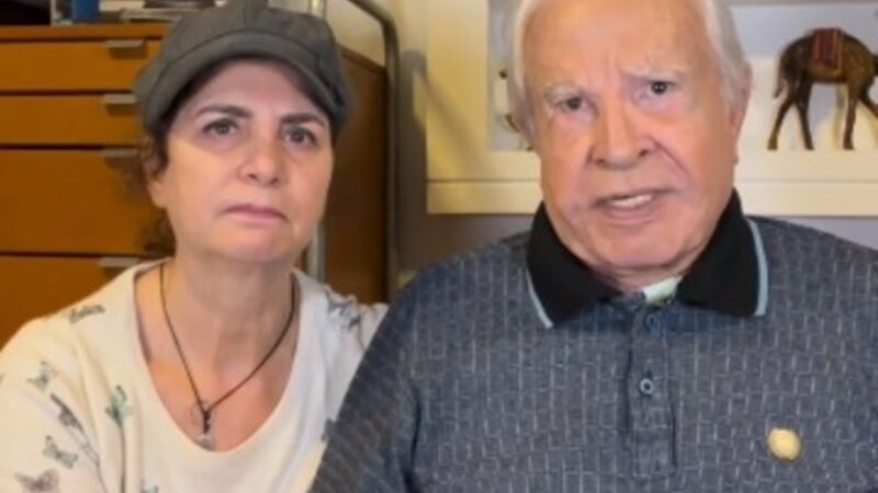 Viúva de Cid Moreira se pronuncia após ser acusada de desviar fortuna