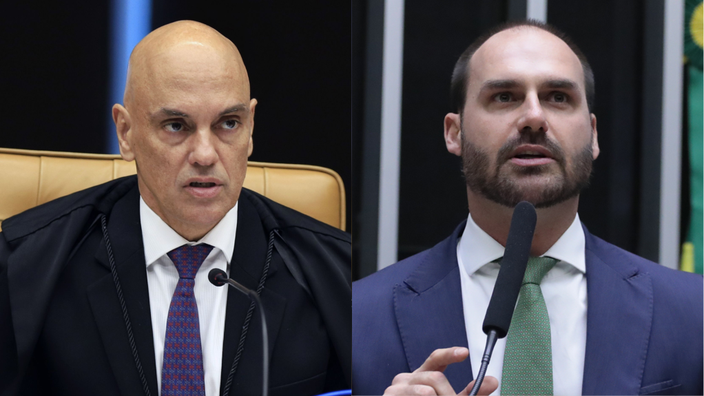 Moraes manda DPU apresentar defesa prévia de Eduardo Bolsonaro