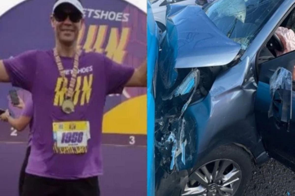 BA: corredor é atropelado por carro em alta velocidade durante treino