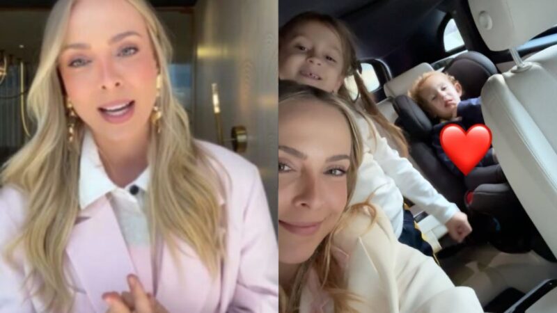 Tata Estaniecki posa com os filhos após confirmar separação de Cocielo