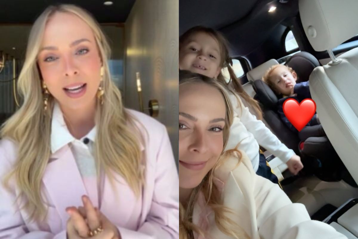 Tata Estaniecki posa com os filhos após confirmar separação de Cocielo