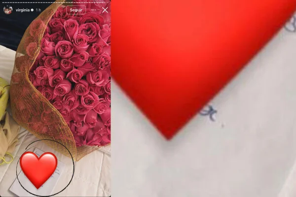 Detalhe indica que foi Vini Jr. quem mandou flores a Virginia. Veja!