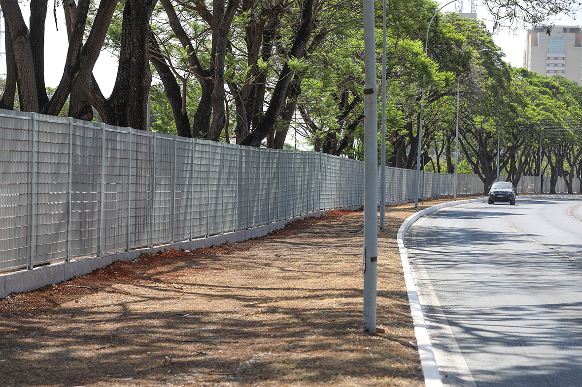 Novo cercamento do Parque da Cidade será mais alto e resistente do que o antigo
