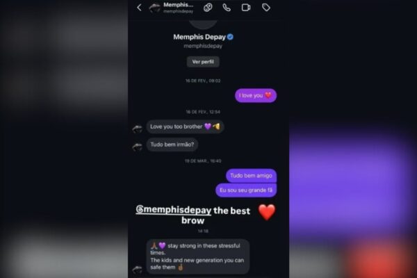 Depay, do Corinthians, manda recado para Oruam após megaoperação no RJ