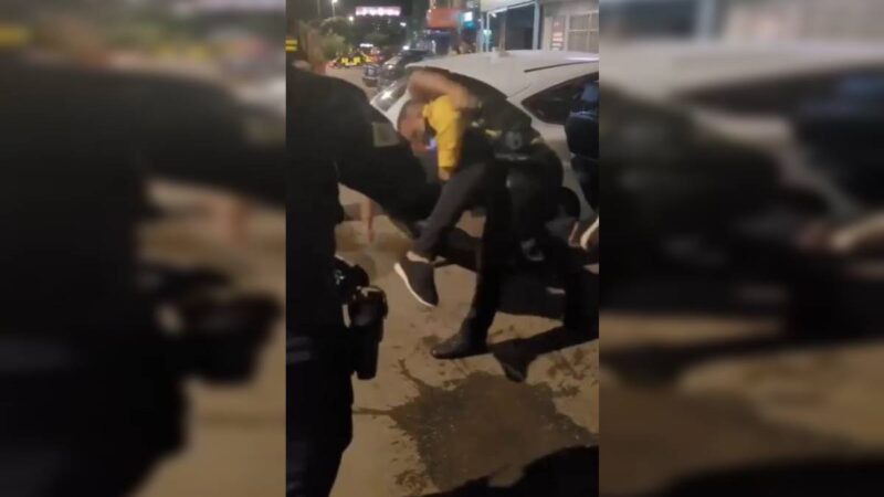 Agente que usou arma de choque também deu golpe de jiu-jitsu em blitz