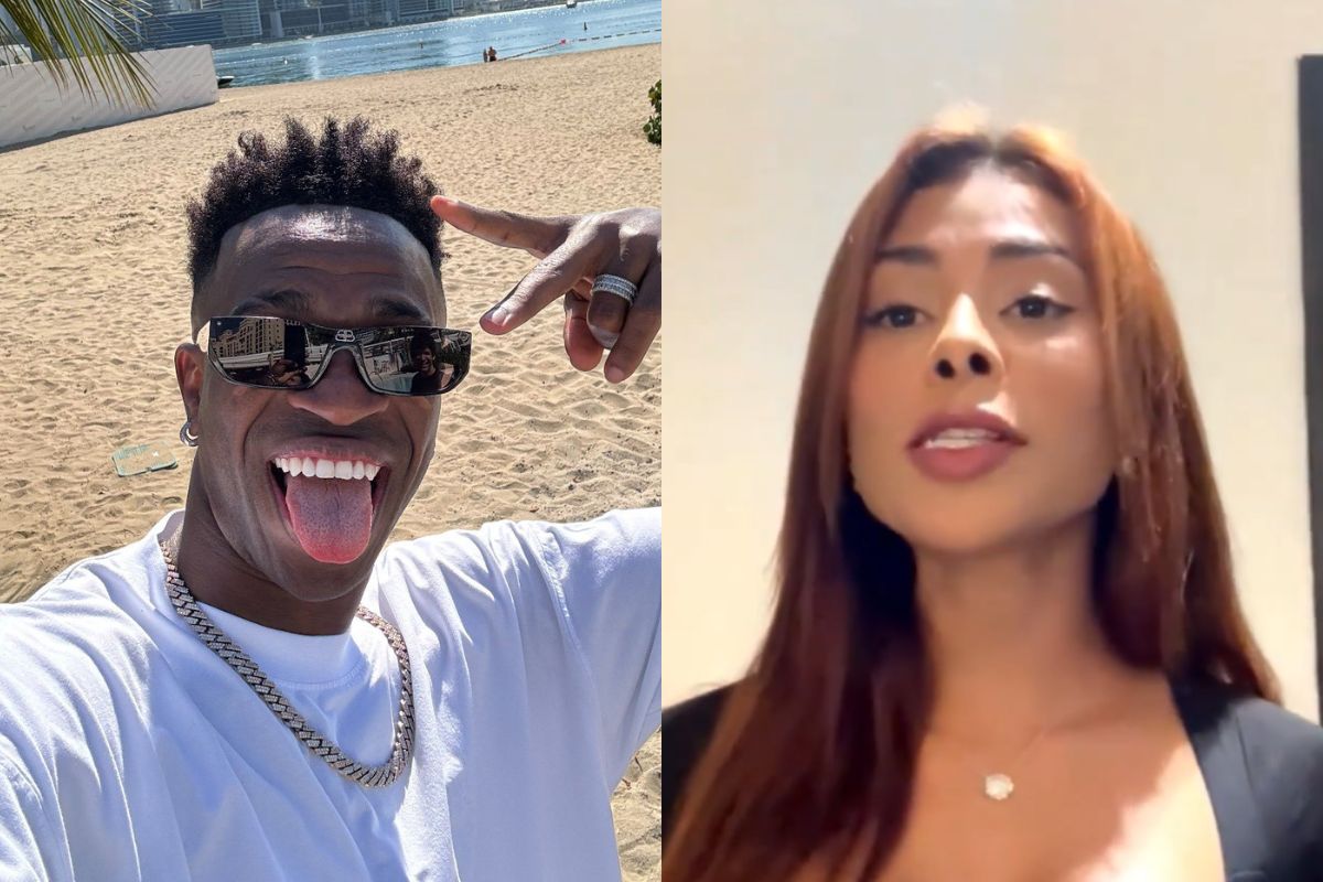 Mais uma modelo expõe prints de Vini Jr. durante affair com Virginia