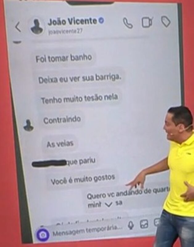 Vazam prints de João Vicente e Gracyanne: “Muito tesão”. Veja