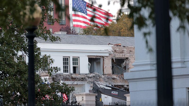 Trump inicia reforma milionária na Casa Branca em meio ao shutdown