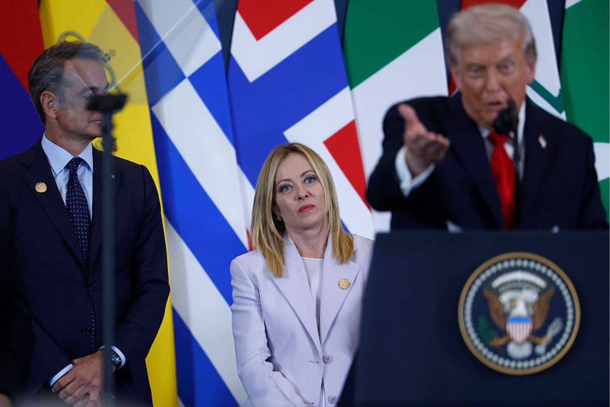 Trump chama premier italiana de “linda” durante cúpula: “Vou arriscar”