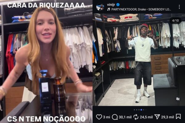 Detalhe em vídeo de Virginia atiça a web sobre affair com Vini Jr.