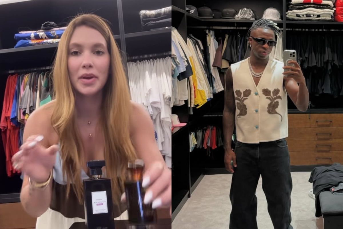 Virginia exibe dia na mansão de Vini Jr., mas jogador não aparece