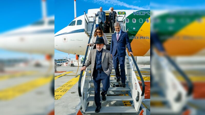 Lula chega à Itália para evento da ONU e encontro com o papa Leão XIV