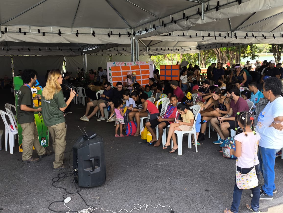 Fim de semana no Zoo Brasília reuniu diversão e educação ambiental