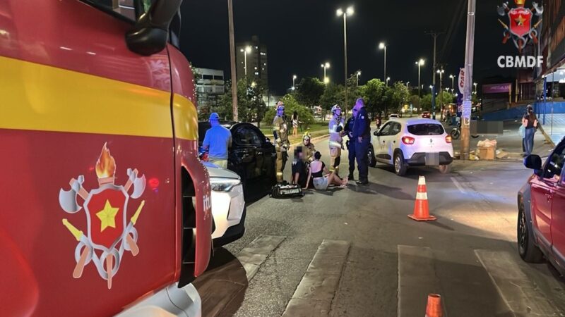 Casal é atropelado enquanto atravessava a rua para ir ao supermercado