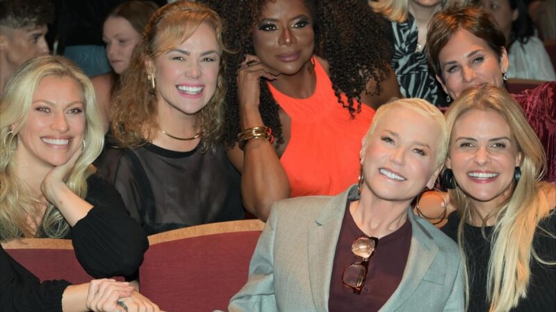 Xuxa reúne ex-paquitas para estreia de espetáculo de Junno Andrade