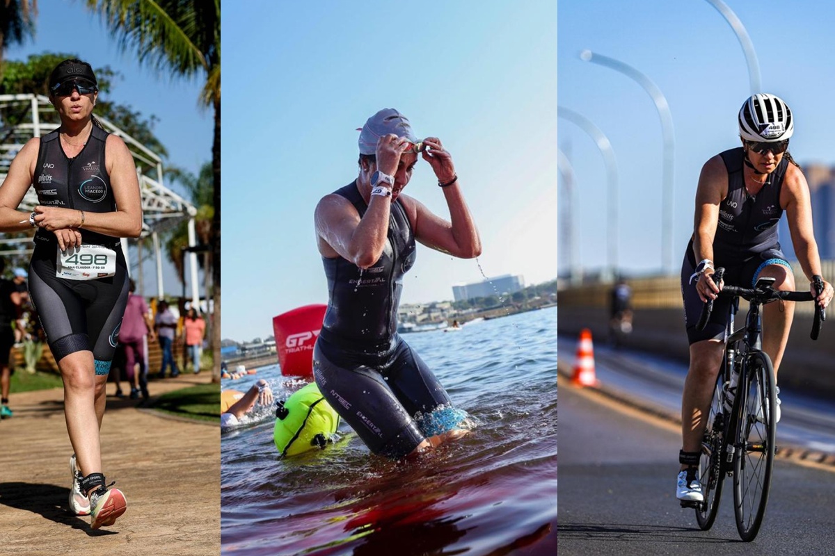 moradora do DF vence 1º triatlo e inspira mulheres