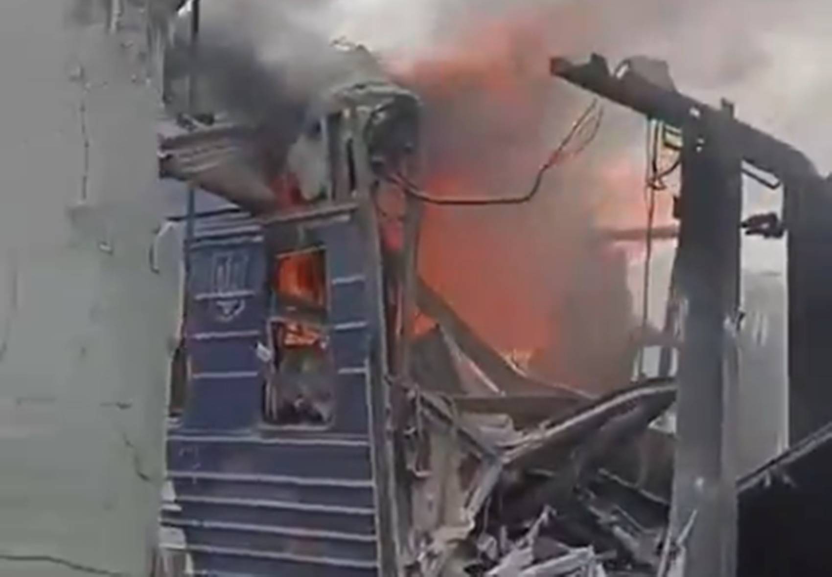 Drones russos atacam estação de trem na Ucrânia e deixam 30 feridos