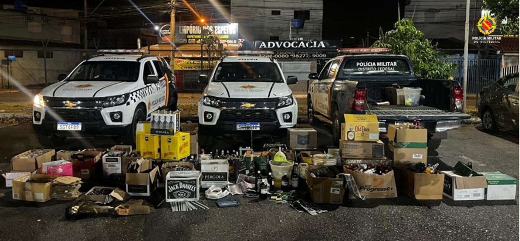 PMDF estoura laboratório de falsificação de bebidas em Sobradinho