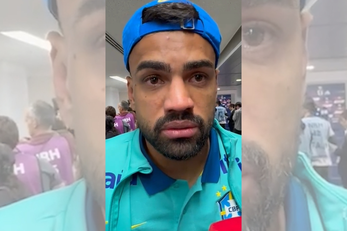 Fabrício Bruno se emociona e pede desculpas após falhas contra o Japão