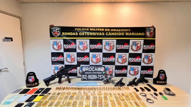 Policiais são presos com R$ 45 milhões em barras de ouro no Amazonas