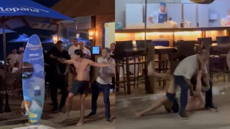 orla de Maceió, em Alagoas, vira palco de pancadaria