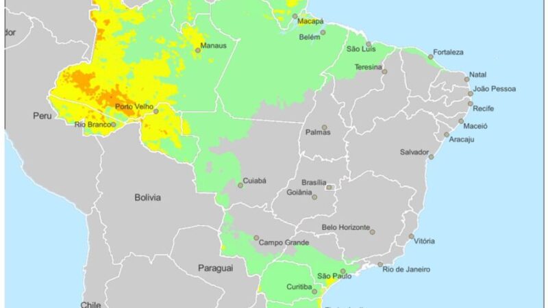 Fim de semana tem alerta de tempestade em SC, PR e RS. Veja