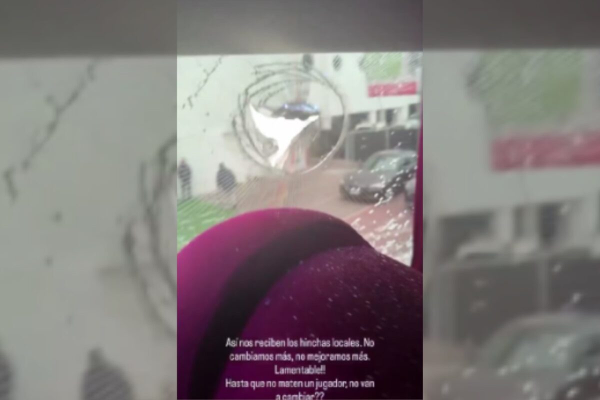 Vídeo: ônibus do Lanús é apedrejado antes de jogo pela Sul-Americana