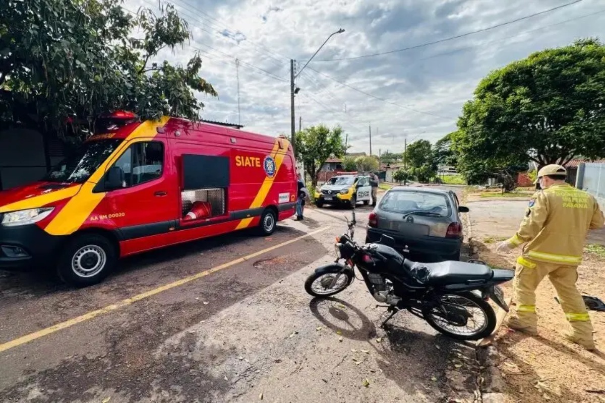 Grávida é atacada por cães e sofre acidente de moto no Paraná