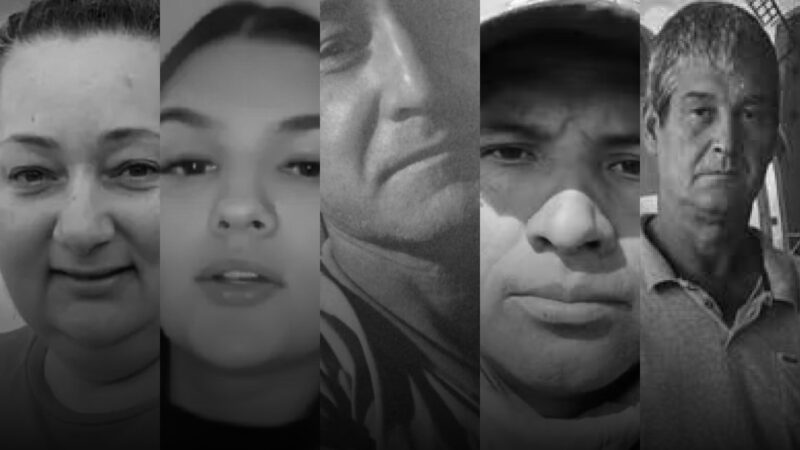 corpos das vítimas foram enterrados neste domingo