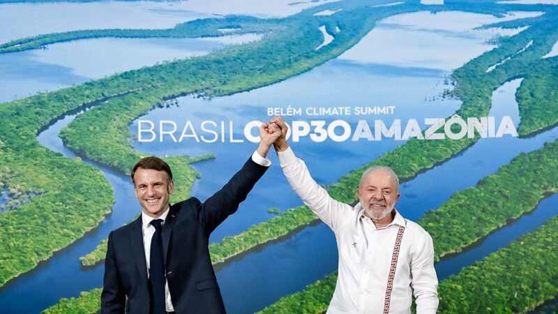 Lula e Macron têm reunião em Belém e discutem segurança nas fronteiras