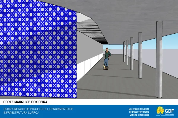 Veja como ficará feira da Torre de TV após projeto de revitalização