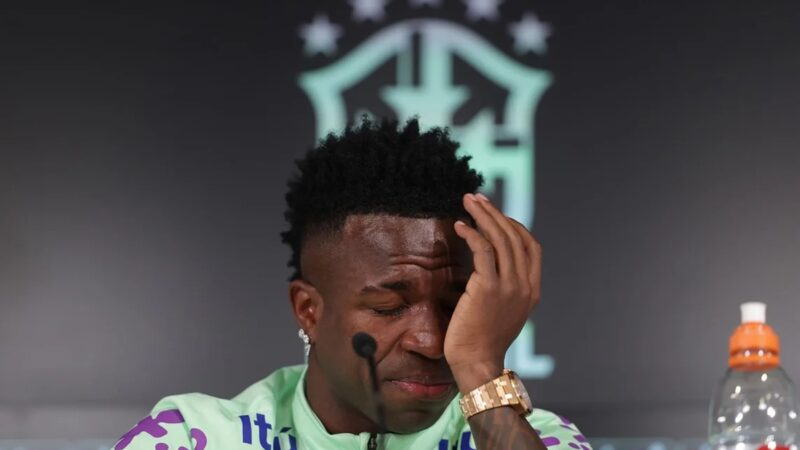 Vídeo de Vini Jr. chorando por críticas à aparência volta a viralizar