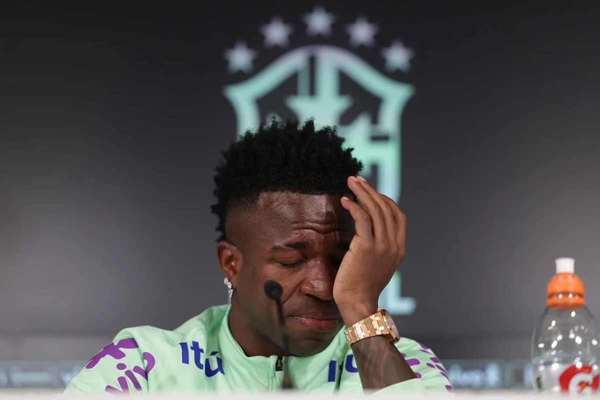 Vídeo de Vini Jr. chorando por críticas à aparência volta a viralizar