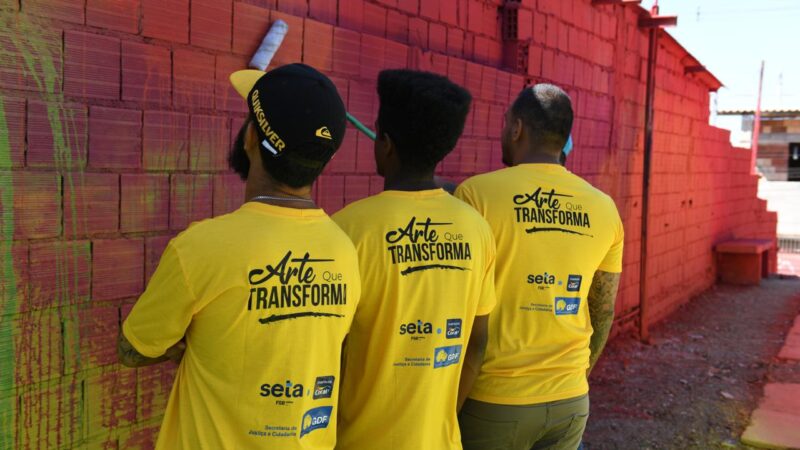 Sol Nascente receberá quadra e mais de cem fachadas reformadas pelo projeto Arte que Transforma