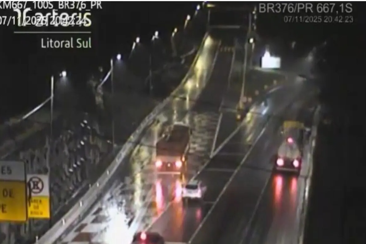 Caminhão tem pane nos freios e escapa por um triz de acidente no Sul