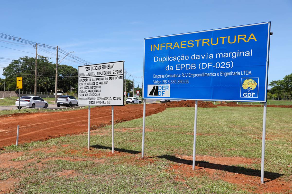 Ibaneis anuncia duplicação da Estrada Parque Dom Bosco, no Park Way