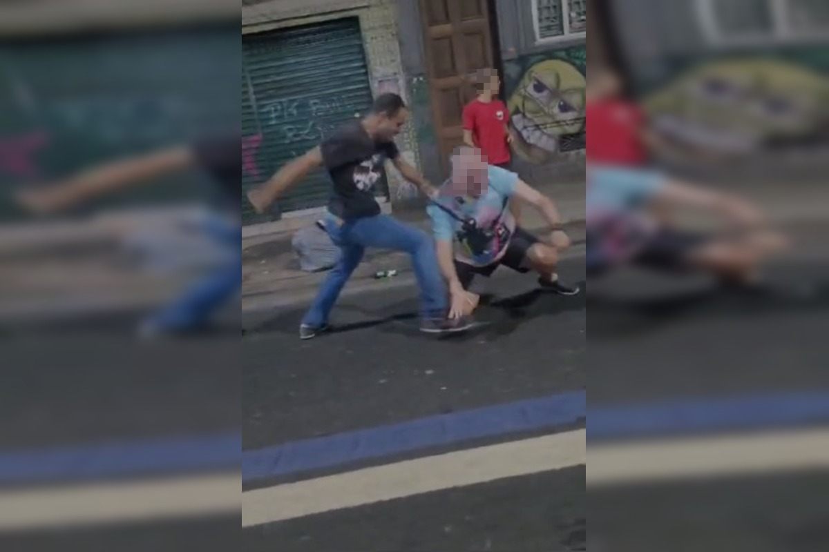 turista é surrado ao tentar evitar roubo de pochete com dinheiro