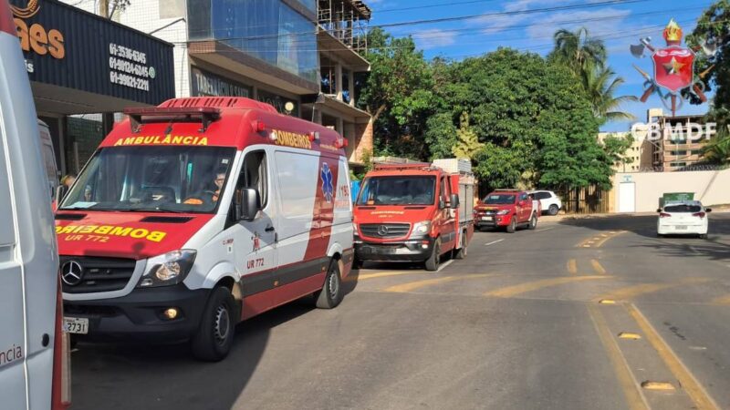 Trabalhador tem cabeça prensada por elevador e fica ferido no DF