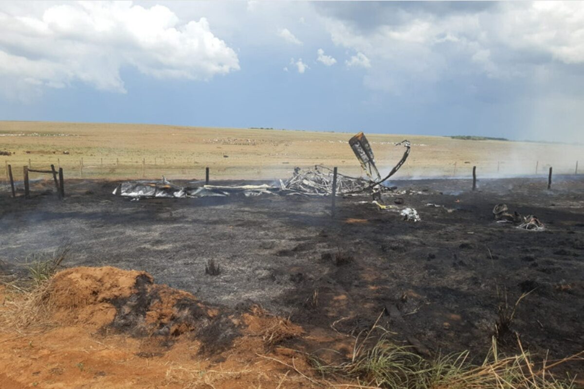 Piloto morre após queda de avião agrícola em fazenda de Mato Grosso