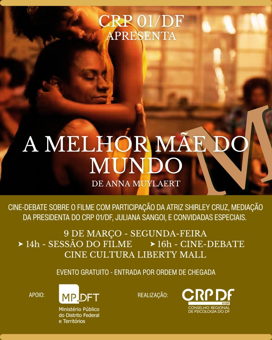 MPDFT promove cine-debate sobre maternidade em vulnerabilidade
